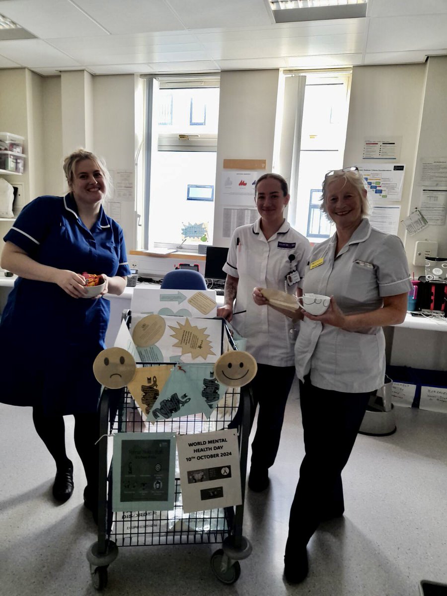 #WorldMentalHealthDay 
Thanks to our #MentalHealth specialist #midwives Michele &amp; Mel for educational updates  to all our perinatal teams yesterday on such a vital topic to us all. Looking after our own mental health is vital to wellbeing &amp; listening supporting others helps too