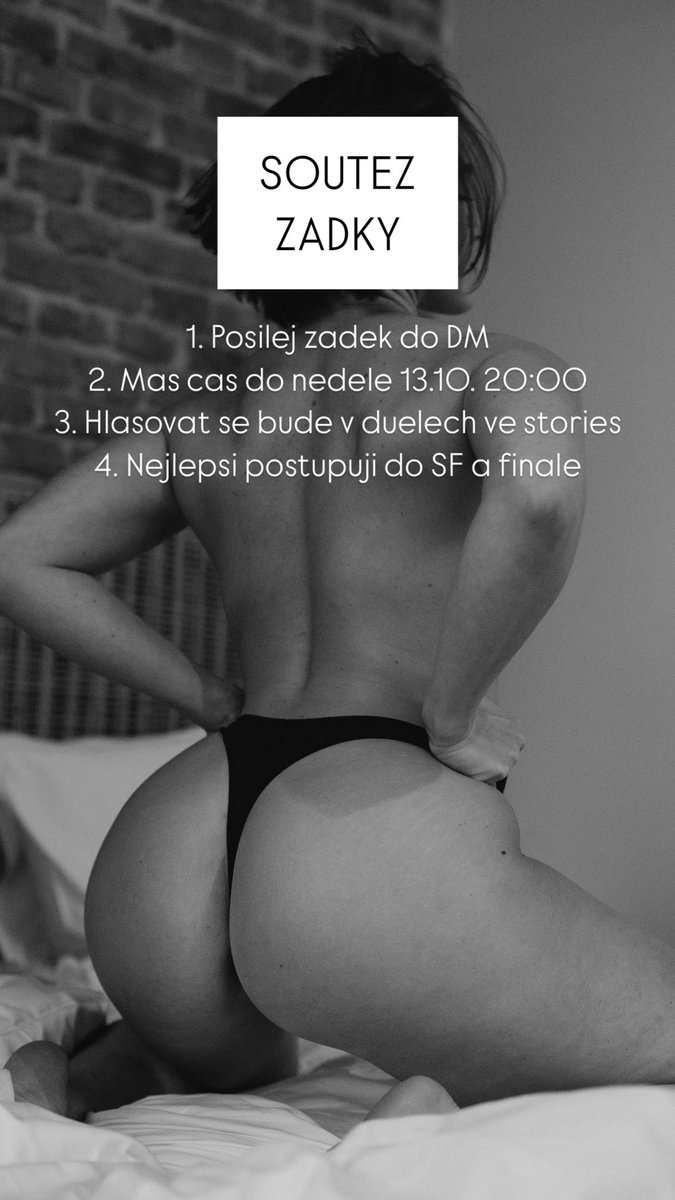 Na mem IG bezi zadkova soutez .. zapoj se taky! ;) instagram.com/weinhauerd