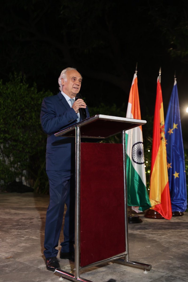 EmbEspIndia's tweet image. Celebrating National Day of🇪🇸 at the Embassy of🇪🇸in🇮🇳. Grateful to our esteemed Chief Guest, Hon. Minister of Tourism &amp;amp; Culture, Mr. Gajendra Singh Shekhawat for joining us and heatfelt thanks to Ambassador, Juan Antonio March for hosting the occasion.
¡Viva España!🇪🇸

#SpaIndia
