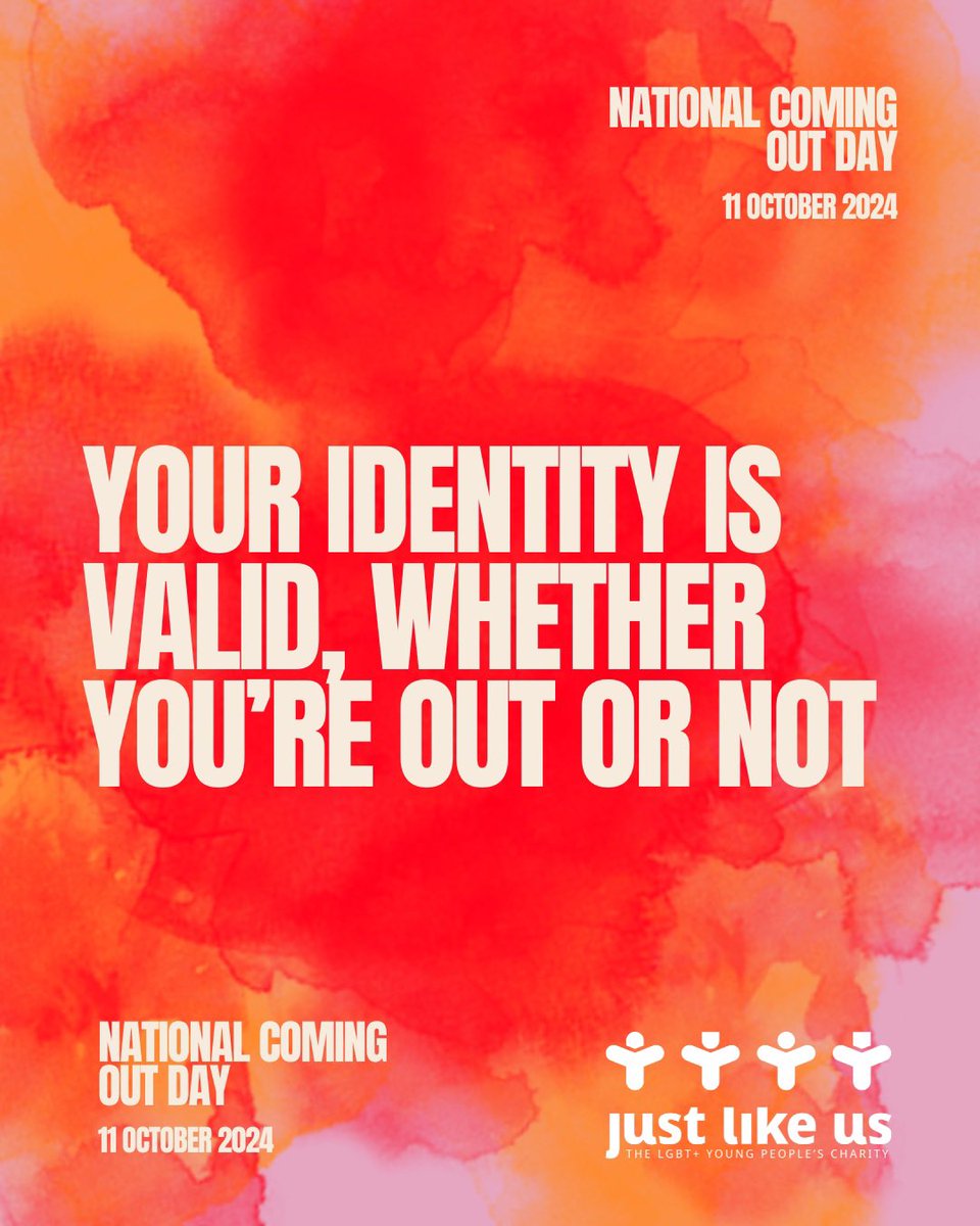 Happy National Coming Out Day!🌈🫶✨

Whether you’re out, in, or somewhere in between, your identity is valid and yours to celebrate however and whenever you choose. No pressure here - just love, support, and a whole lot of pride🏳️‍🌈💫