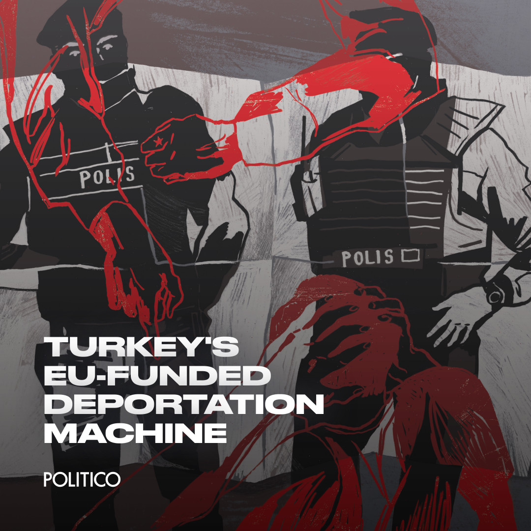 Turkey has been using EU-funded infrastructure to conduct forced deportations of refugees. 

Our new investigation in partnership with <a href="/LHreports/">Lighthouse Reports</a> and other media looks under the hood of Ankara’s deportation machine.

🔗 trib.al/IeWzIYX