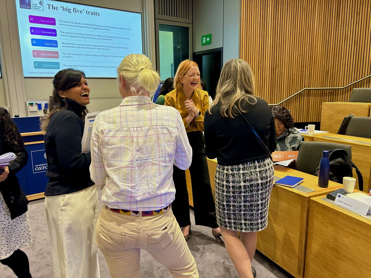 This week our #WomenTransformingLeadership cohort joined us for an inspiring week with programme director Leasil Burrow, discussing #leadership personality, #strategy, and #coachingsessions within #femaleleadership.

Find out more about our programme - oxsbs.link/4ebKI5k