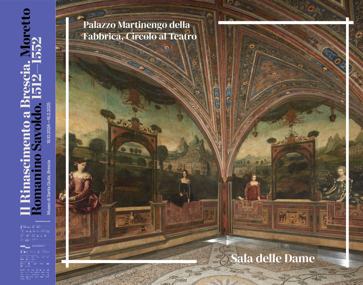 In occasione della mostra Il Rinascimento a Brescia. Moretto, Romanino, Savoldo 1512-1552 la Sala delle Dame di Palazzo Martinengo della Fabbrica presso il Circolo al Teatro apre le sue porte ai visitatori ogni sabato mattina alle 11.30. Dal 19 ottobre 2024 al 08 febbraio 2025.