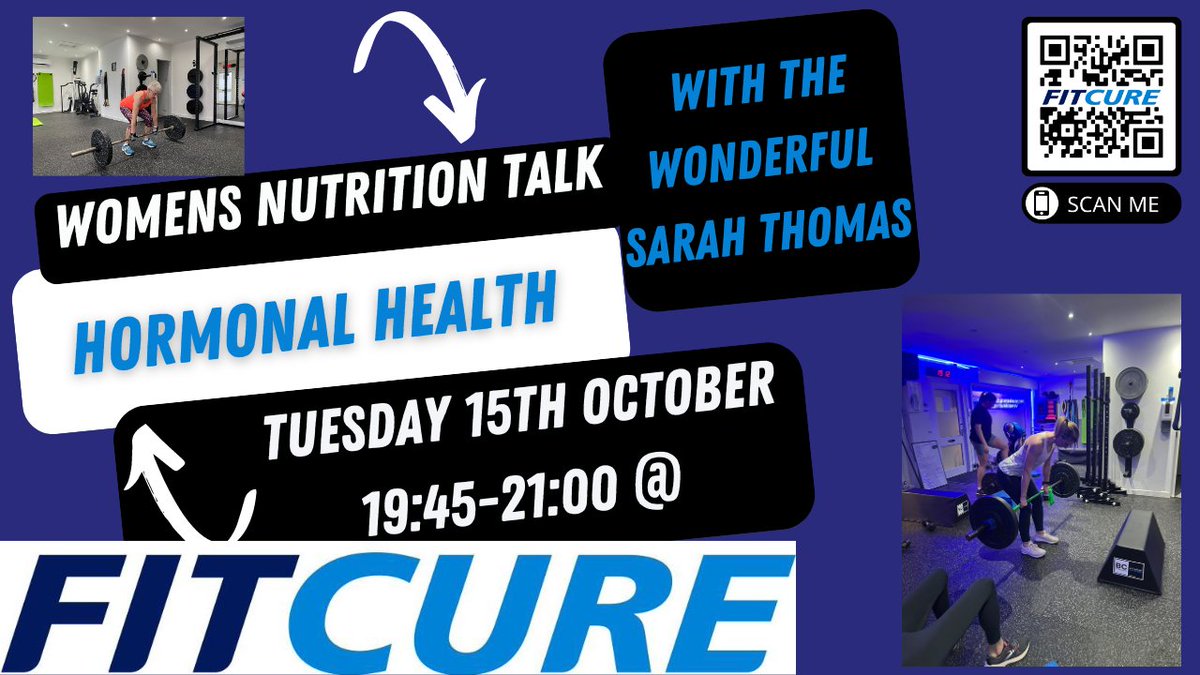 FREE Women's Nutritional Seminar Tuesday 15th October 19:45 - mailchi.mp/8e518a1421a0/w…