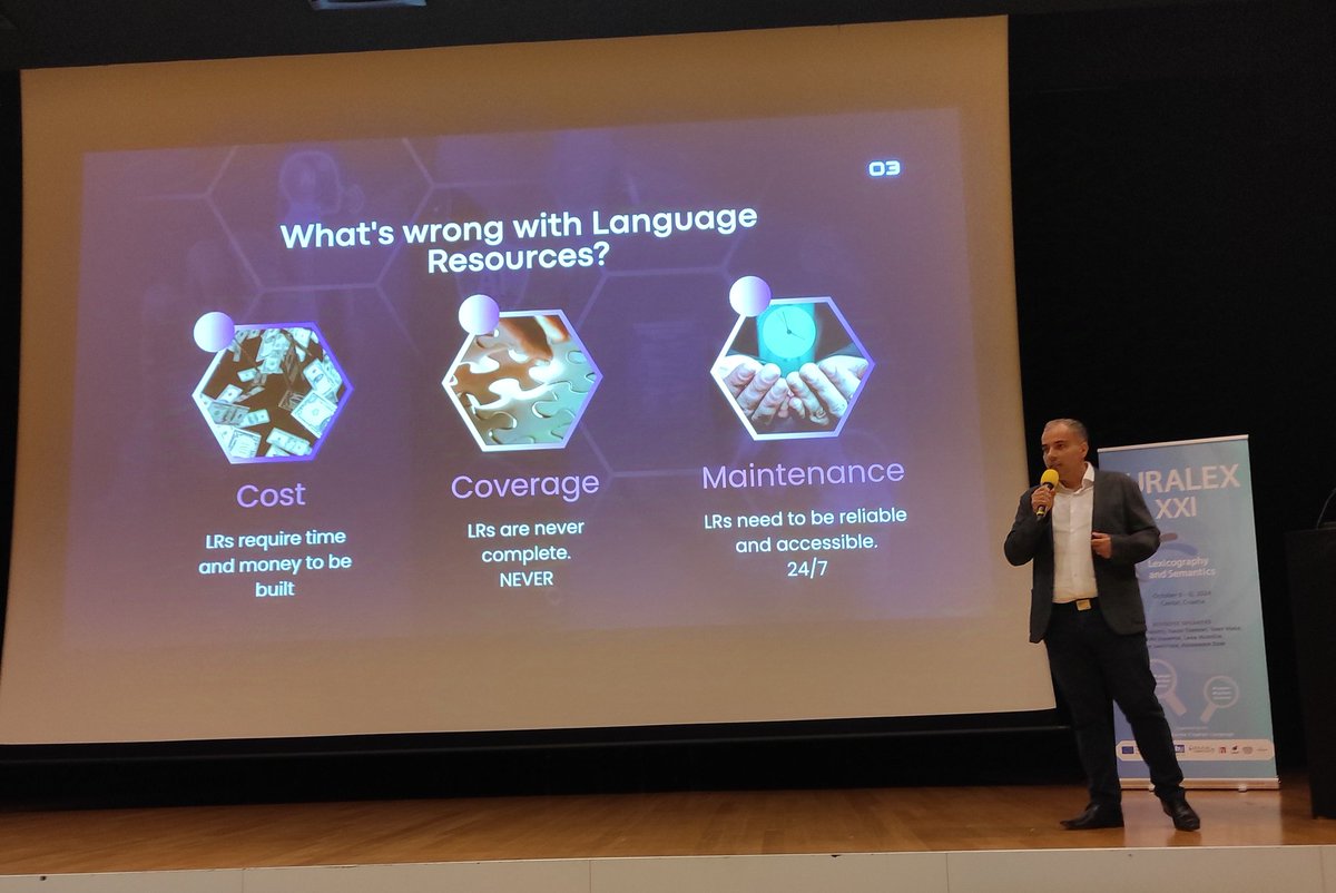 euralex2024's tweet image. Tiago Torrent&apos;s captivating keynote about the great work done using #FrameSemantics.
@TorrentTiago #Euralex2024