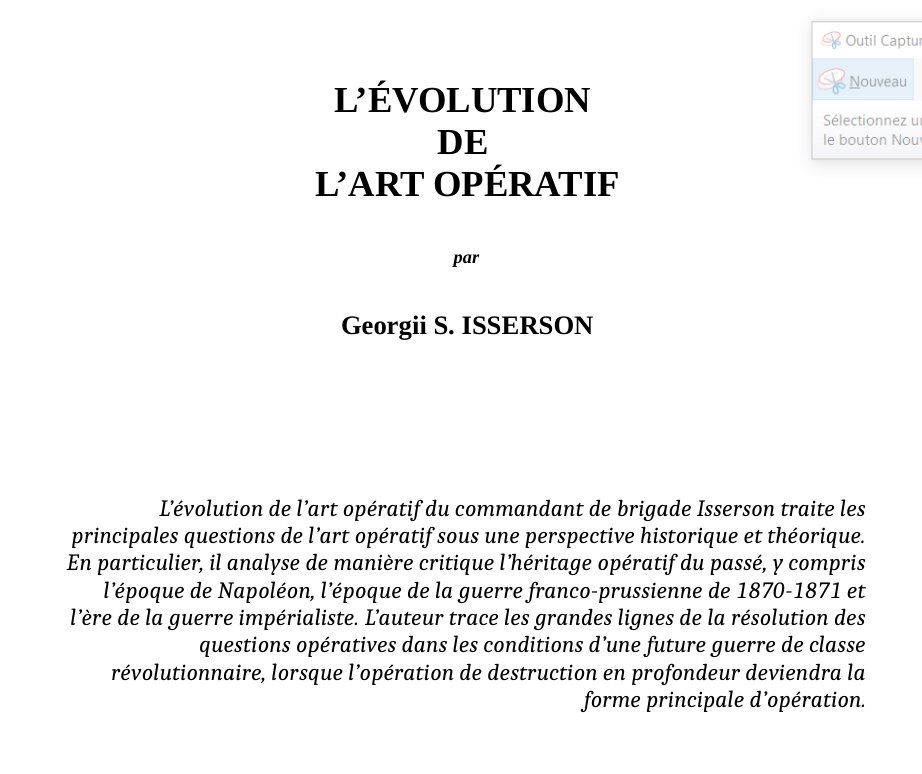 Jack2Villette's tweet image. &lt;LECTURES EN PROFONDEUR&gt; (jackvillette.github.io/lecturesenprof…)
PDF gratuit Ouvrages Théorie et Histoire de la Guerre inédits
Traduits à l'aide de Google Trad et corrigés/remaniés
Le site sera régulièrement alimenté en nouveautés
Option de faire un don via PayPal pour soutenir