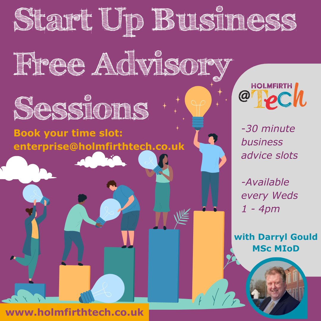 Holmfirth Tech (@holmfirth_tech) on Twitter photo Calling new businesses in #Holmfirth, #Huddersfield and beyond! Our new #startup #enterprise sessions every Wednesday afternoon will give you lots of great advice to guide you in the right direction. Book a free 30 mins slot now by emailing enterprise@holmfirthtech.co.uk. Calling new businesses in #Holmfirth, #Huddersfield and beyond! Our new #startup #enterprise sessions every Wednesday afternoon will give you lots of great advice to guide you in the right direction. Book a free 30 mins slot now by emailing enterprise@holmfirthtech.co.uk.