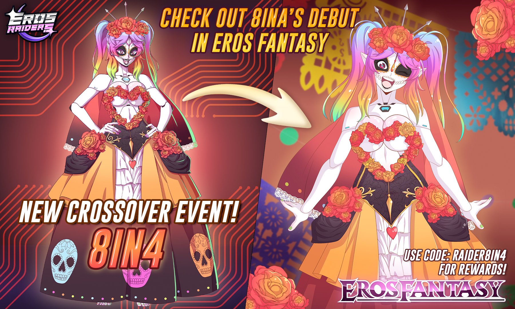 Eros Raiders | RADIA & MOCHIZUKI DOUBLE EVENT on X: 81N4 Legendary Event  has started in Eros Fantasy! Get an exclusive coupon with rewards! How to  claim the coupon in Eros Fantasy