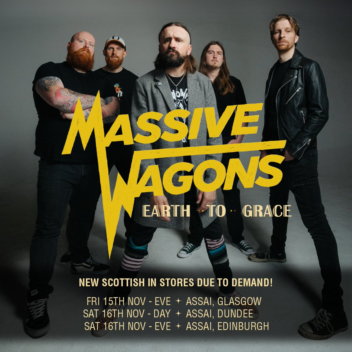 * MASSIVE WAGONS IN-STORES! * 

Buzzin!!!
We've got <a href="/MassiveWagons/">Massive Wagons</a> coming to to play at the shop on Saturday November 16th! 

This will be freakin ace! 

Grab priority entry with an album pre-order here: tinyurl.com/MassiveDundee

#MassiveWagons #Dundee