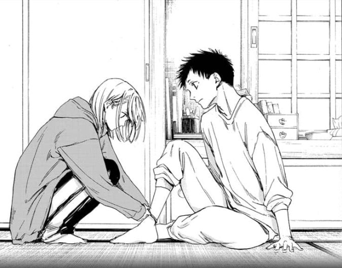 bluebox_en's tweet image. Just a shy boy and his crush. 🫣