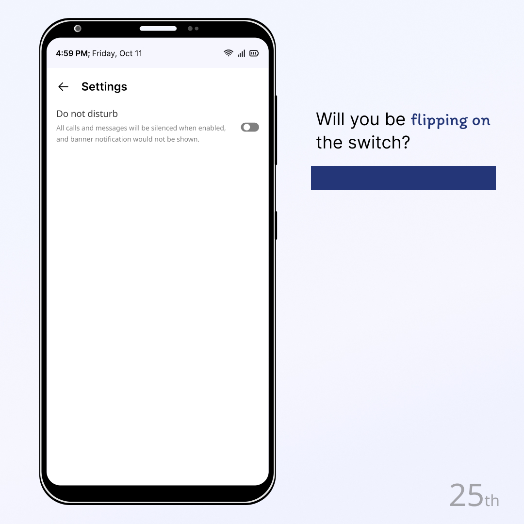 25thStaffing's tweet image. Do Not Disturb or Always Available?

In today's connected world, work-life integration is the new norm. How do you manage your digital boundaries?

Share your approach: When do you flip the switch, and why?

#WorkLifeIntegration 
#DigitalBoundaries 
#ModernWorkplace