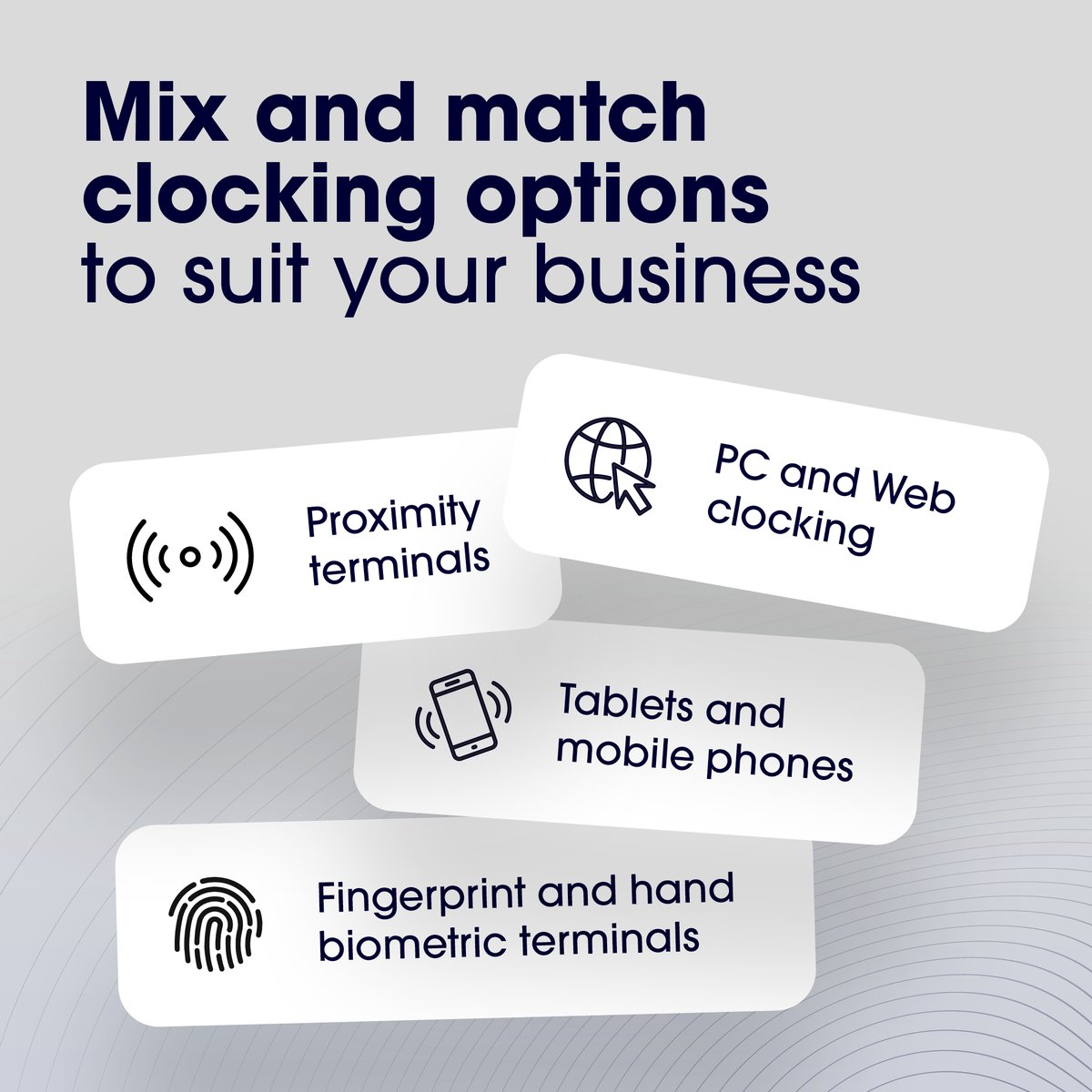 TimeAttendance_'s tweet photo. Using Captureit™software you can “mix and match” various clocking technologies within the same system.

#hybridworking #captureit #timeandattendance #remoteworking https://t.co/sbsmtoi7Ly