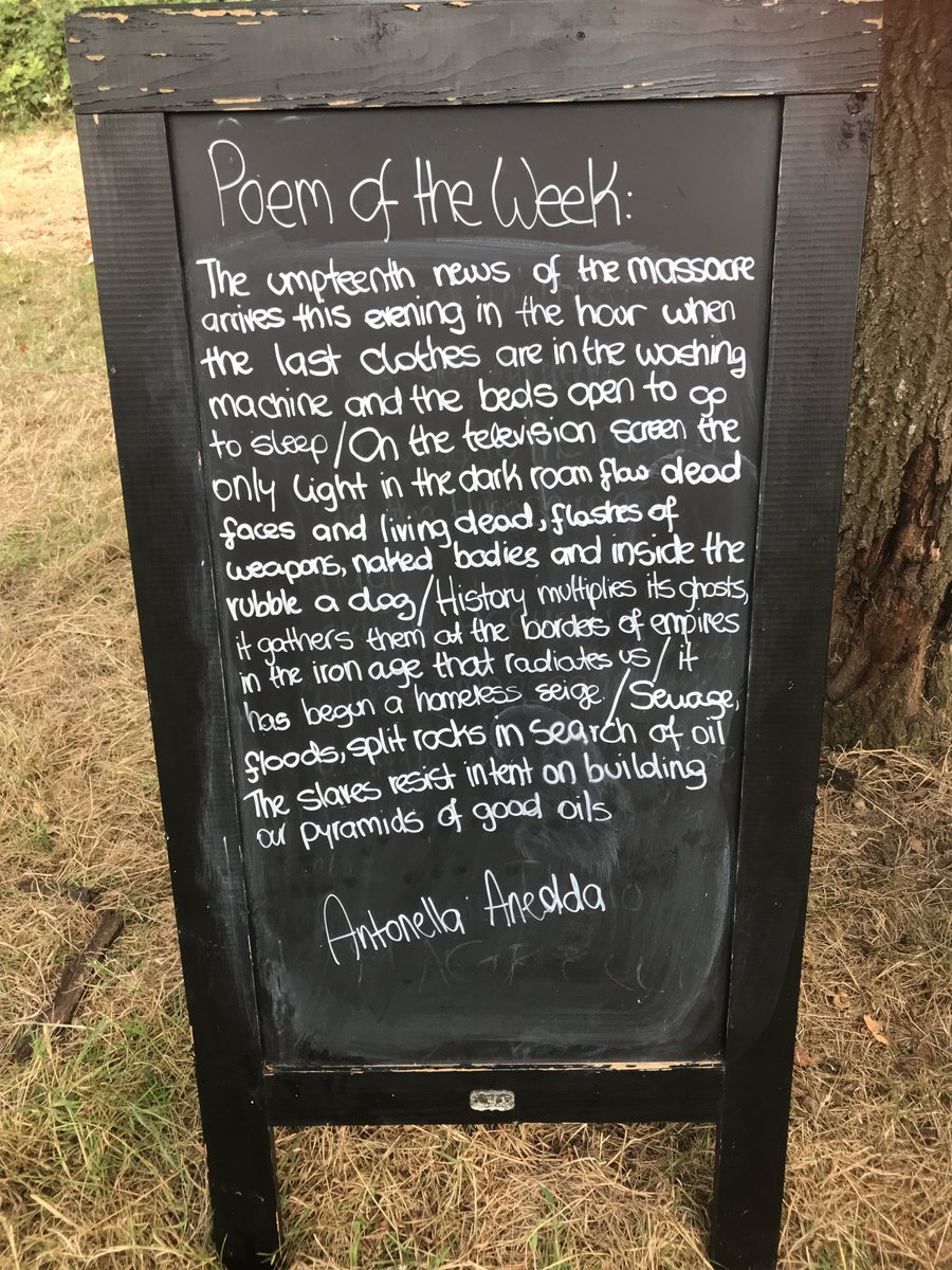 HbyItalian's tweet photo. 🇮🇹 Continuing our artist exchange with Italo Lanfredini! 📝 Each week we receive a new poem, which our Italian literature students translate to English and display bilingually in the woods for the community. 🌳 #ArtExchange #InternationalCollaboration #LiteraryTranslation https://t.co/OOqNlBGfya