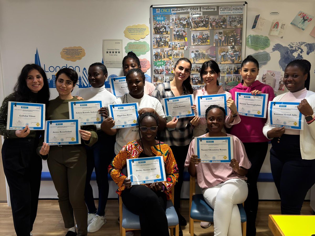 Congratulations to Cohort 11 on completing their OSCE training @NorthMidNHS! Best of luck in your exam✨👍📷<a href="/CapitalMidwife/">CapitalMidwife</a> <a href="/PrinceKingInneh/">Prince King-Inneh</a> #OSCE #Northmid