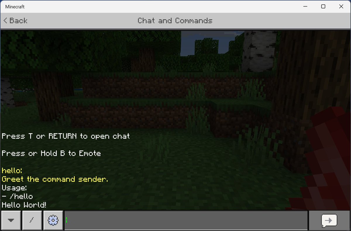 endstone_mc's tweet photo. Still debating if you should use Endstone? Adding custom commands has never been this easy! https://t.co/3RzYwh6UGF