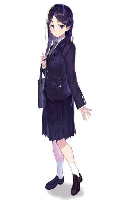 らくがき女子学生。 