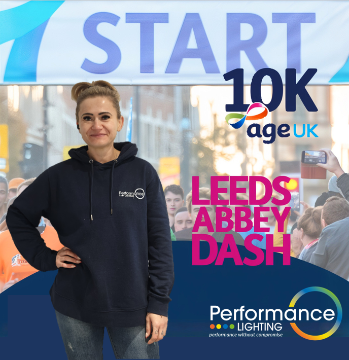 Sending a huge good luck to our very own Maria, who’s running the Leeds Abbey Dash 10K this Sunday! 🏃‍♀️

Learn more about the event and how to donate:

ageuk.org.uk/get-involved/f…

#LeedsAbbeyDash #AgeUK #PerformanceLighting