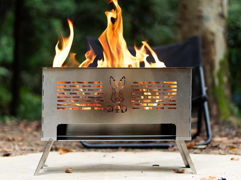 DOD焚き火セット販売❕ ｵﾏﾀｾ！#すけもえファイヤー2 / 暖取り、二次燃焼や透けて見える炎鑑賞