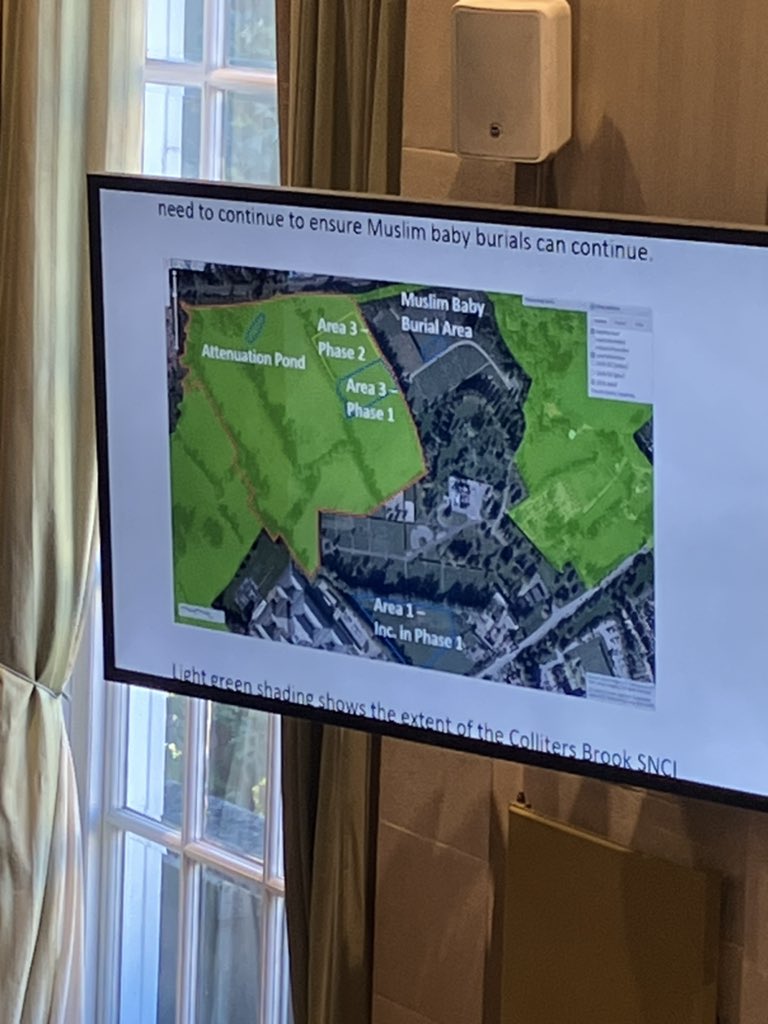 DanicaPriest's tweet photo. Look at the text above the picture. The expansion on Yew Tree Farm is not for Muslim or infant burials. #saveYewTreeFarm https://t.co/Ge34fb7sB7