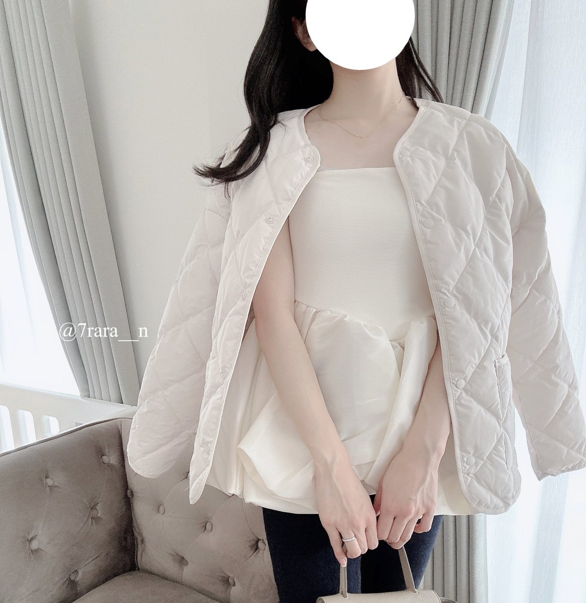 7rara__n's tweet photo. 発売開始してからずっと気になっていたUNIQLOのパフテックリラックスジャケット。
とっても軽いのに暖かいし自宅で洗えるの優秀すぎる…ナチュラルSサイズは華奢見えするし綺麗目のお洋服との相性抜群🙂↕️💕#PR #Pufftech https://t.co/DL1aG0LWxV