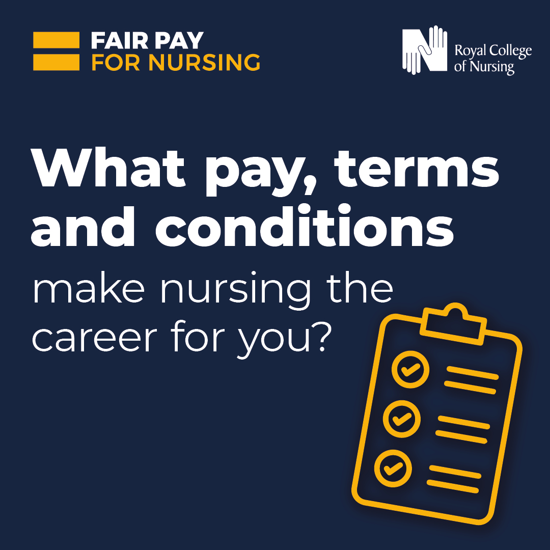 The RCN (@thercn) on Twitter photo How can we make nursing a more attractive career choice in the UK?
Tell us what you think.
Weโll use your views to strengthen our influence with the government โ ensuring people join, and stay in, the nursing profession. bit.ly/481w4eH How can we make nursing a more attractive career choice in the UK?
Tell us what you think.
Weโll use your views to strengthen our influence with the government โ ensuring people join, and stay in, the nursing profession. bit.ly/481w4eH