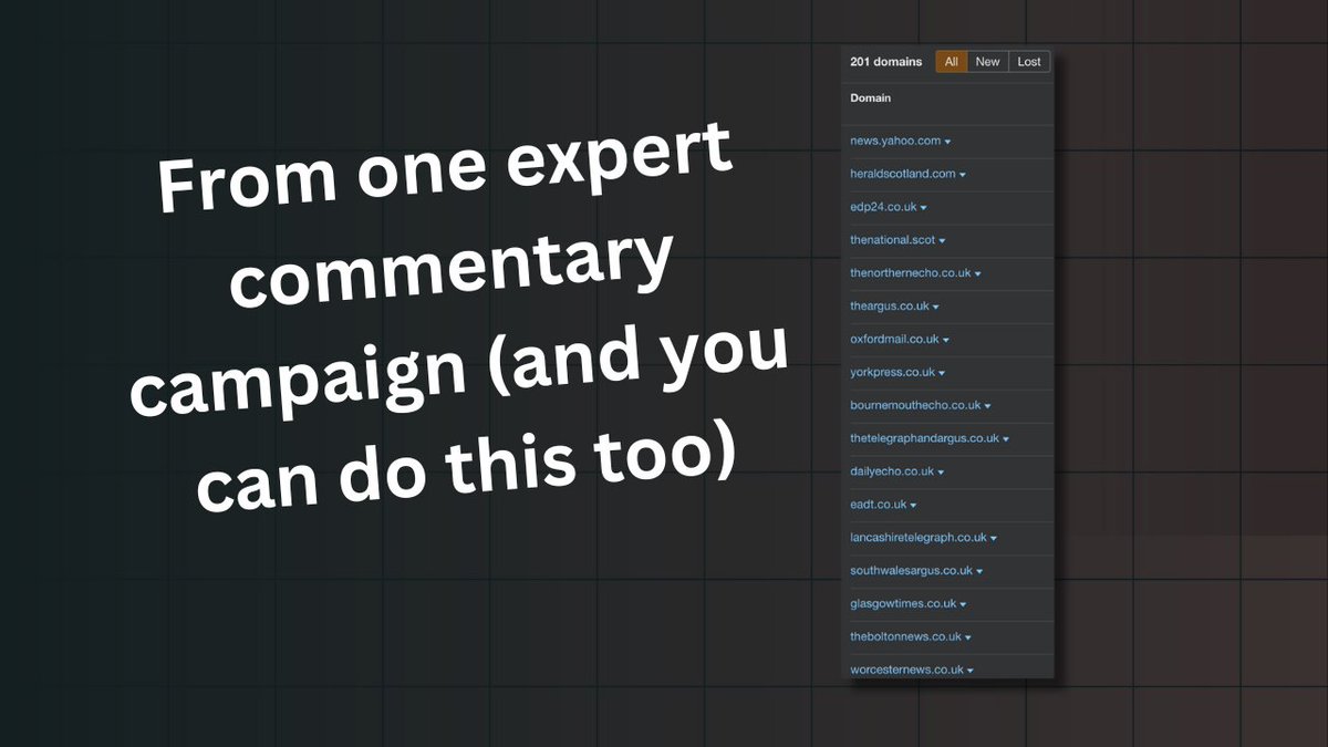 In this video, I look at how you can get started with building quality backlinks via expert commentary campaigns (with examples). Have a gander! youtube.com/watch?v=mkUODf…