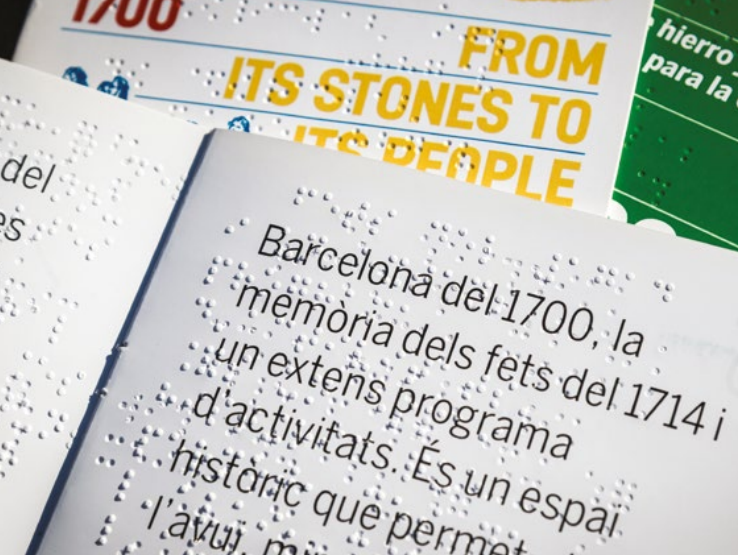BCN_CiutatDrets's tweet photo. 🏛️ Com fer més accessibles les exposicions?

👉🏼 Lletra ampliada i braille
👉🏼 Franges podotàctils
👉🏼 Audioguies multimèdia accessibles
👉🏼 Lectura fàcil

🔗 Per a saber-ne més, consulta la guia sobre #ExposicionsAccessibles: https://t.co/oc8KWyoFws https://t.co/wyos1jbAyn