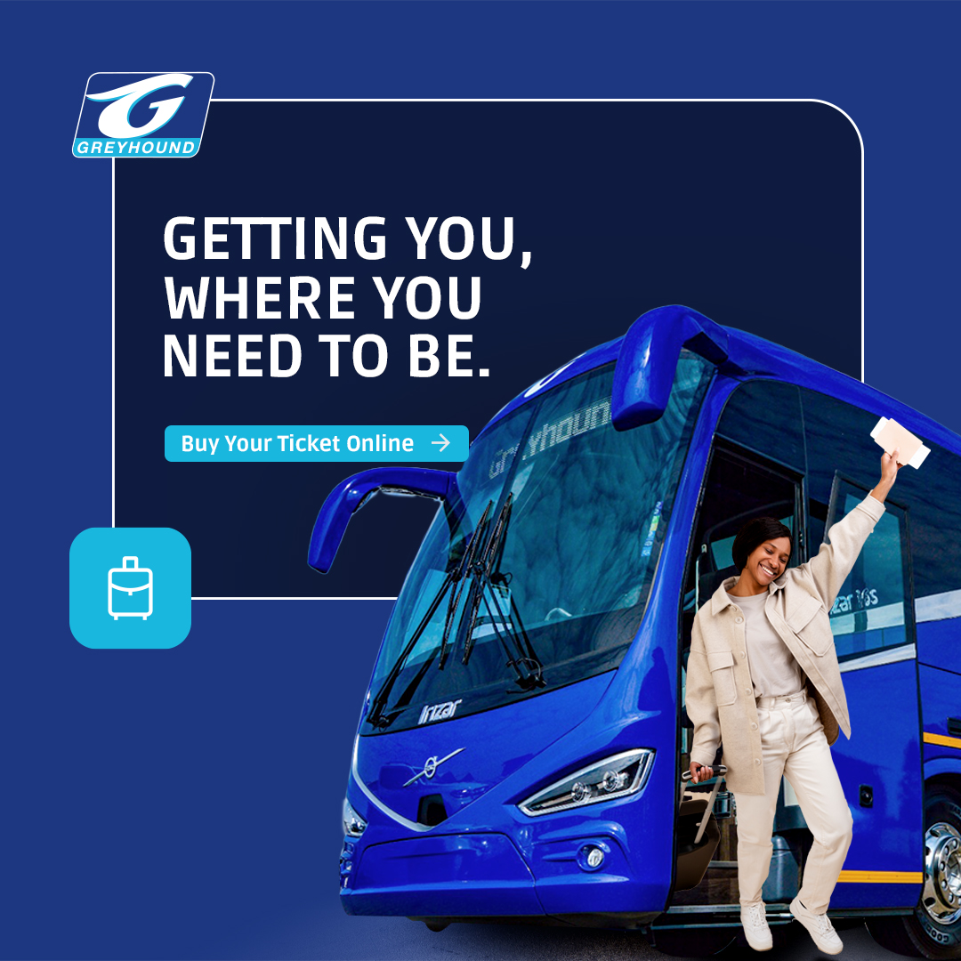 Getting you to where you need to be. 🚌🙌 ​

Ntwana, we’ve got you covered no matter the destination. ​

#HalalaGreyhound #Greyhound #GetYourTickets #Travel #LuxuryCoachTravel