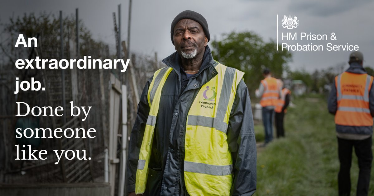 Community payback goes beyond getting offenders to litter pick. As a Community Payback supervisor you'll help offenders:

 🍃Contribute to positive community change
 🤝 Help reintegrate into society
 🧱 Make community spaces safer

Apply by 17 October ⬇️
bit.ly/4dFM2MD