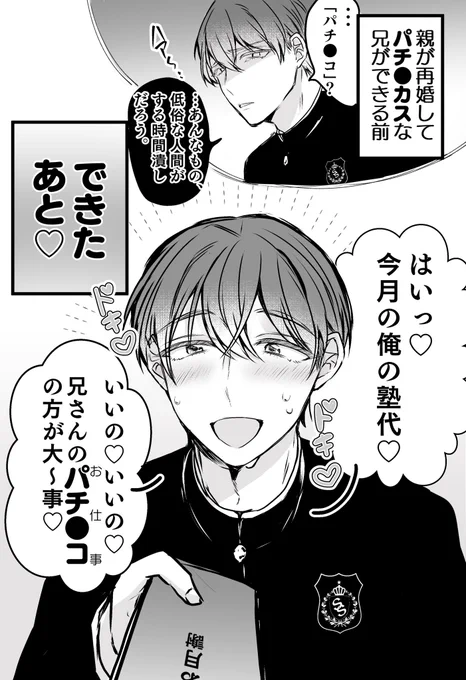 両親が再婚してパチン●スな兄が出来た弟
#創作BL 