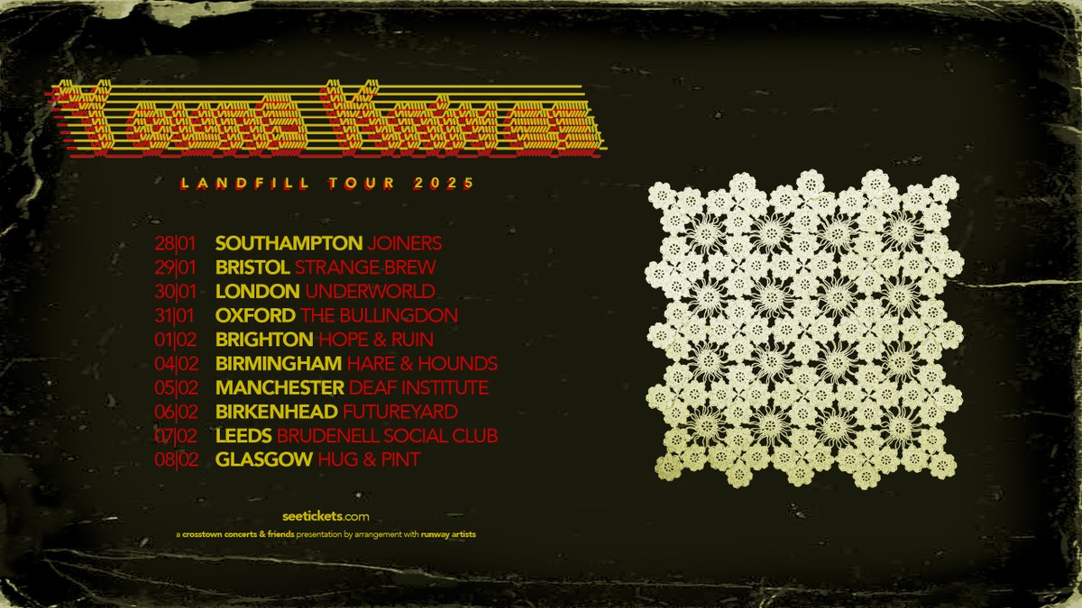 Tickets are now live for our Jan/Feb 2025 Tour for new album" Landfill"
seetickets.com/tour/young-kni…
its going to be pretty awesome.