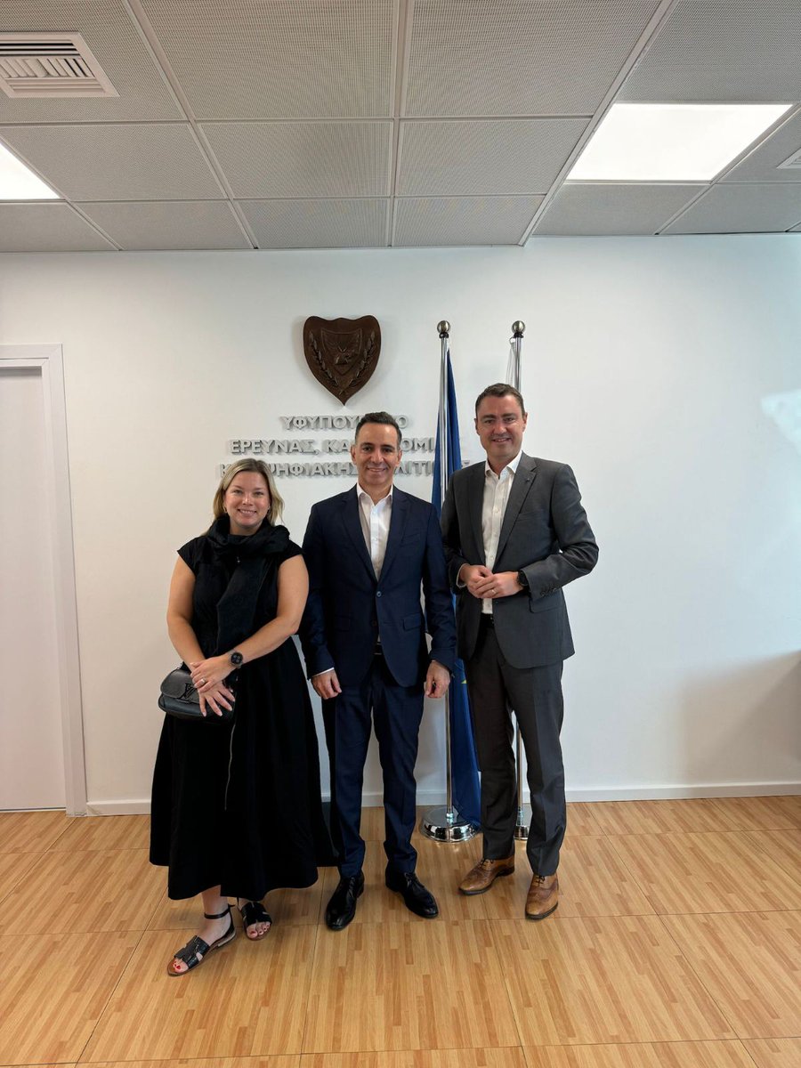 NicDamianou's tweet photo. A pleasure to meet with the former Prime Minister of #Estonia, @TaaviRoivas and @Luisavark, Member of Estonian @Riigikogu, during their recent visit to #Cyprus to participate at the @agenda_cy.

👉Focused on ways to advance the #digitaleconomy and provide simple, yet useful digital tools to our citizens.

👉Always productive to exchange ideas with someone who has been at the forefront of Estonia's #DigitalTransformation . 

Thank you for the inspiring conversation!