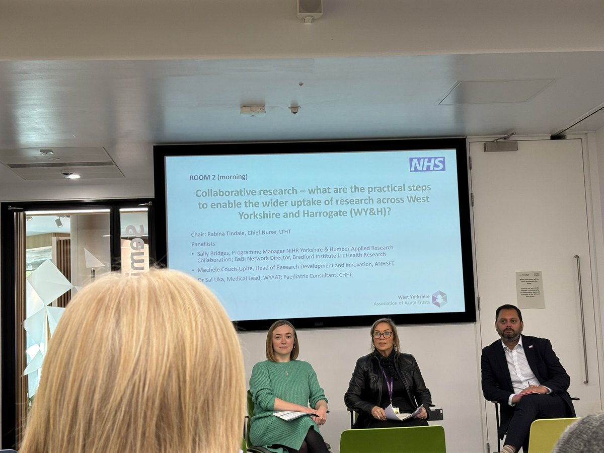 Proud of AHP colleagues contributing to discussions on how we can collaborate more on research across <a href="/WYAAT_Hospitals/">WYAAT Hospitals</a> <a href="/WYpartnership/">West Yorkshire Health and Care Partnership</a>