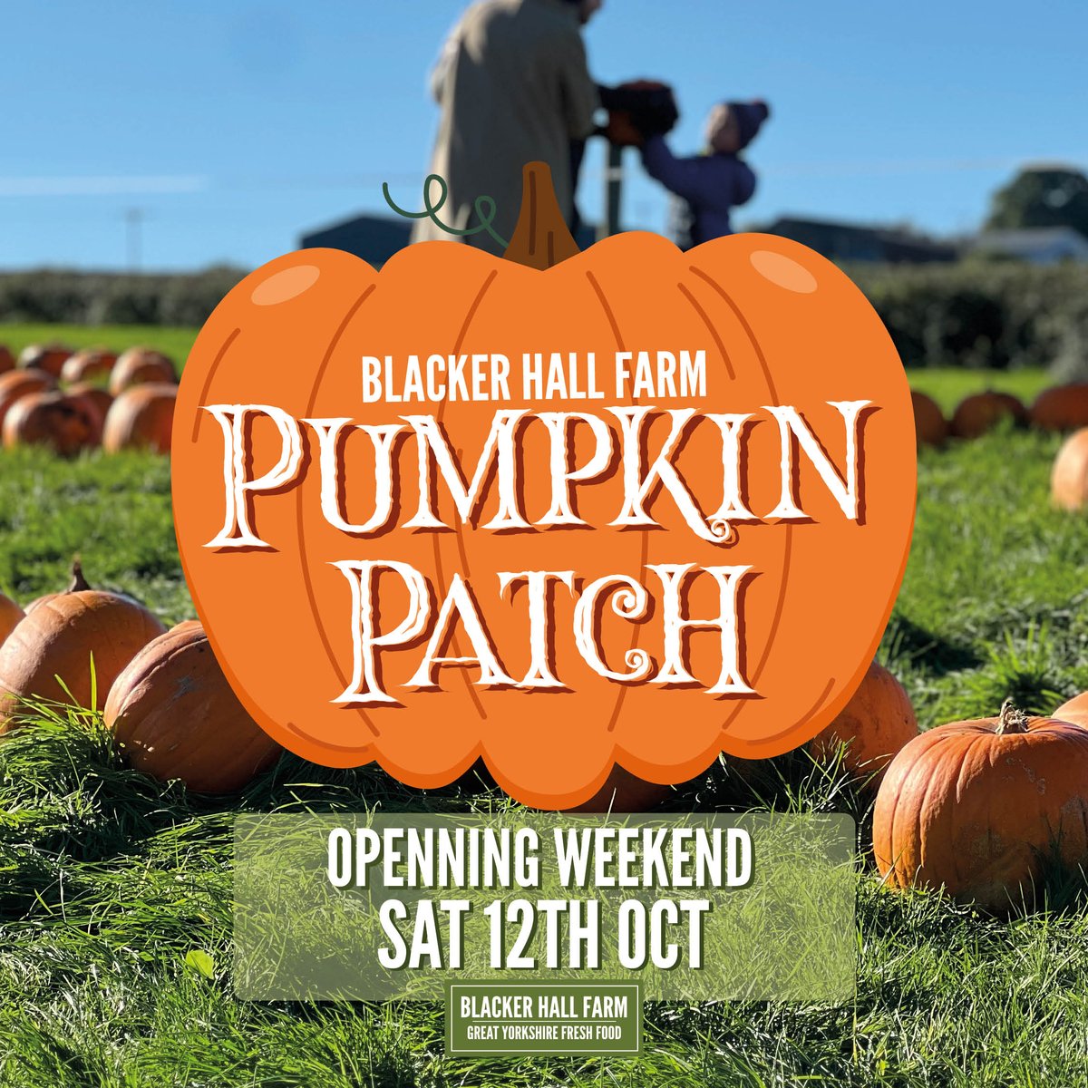 🎃 It’s not just pumpkin picking opening tomorrow 🎃 Get ready to say oh-my-gourd this October at the Blacker Hall Farm's Pumpkin Patch! 
Book your pumpkin adventure NOW! 🎟️ &gt; blackerhallfarmshop.co.uk/products/pumpk…