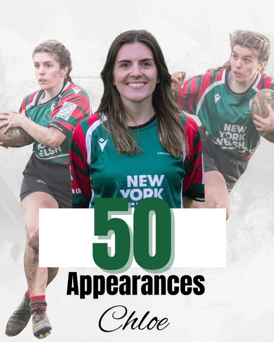 Ty Francis MBE (@tyfrancis) on Twitter photo Congratulations to our <a href="/NewYorkWelsh/">New York Welsh | Cymry Efrog Newydd</a> ladies team at <a href="/wrexhamrfc/">Wrexham Rugby Club</a> Captain, Chloe Gwilliam! Who is the first of our ladies in recent times to reach 50 club appearances, making her debut on the ladies renewal against Llangollen in September 2021. 👏🏼👏🏼 #JerseyForAll Congratulations to our <a href="/NewYorkWelsh/">New York Welsh | Cymry Efrog Newydd</a> ladies team at <a href="/wrexhamrfc/">Wrexham Rugby Club</a> Captain, Chloe Gwilliam! Who is the first of our ladies in recent times to reach 50 club appearances, making her debut on the ladies renewal against Llangollen in September 2021. 👏🏼👏🏼 #JerseyForAll
