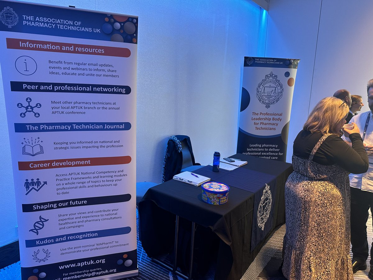 CMHP conference 24 today! Enjoying chatting with so many Pharmacy Technicians. Please come and say hello if you haven’t already #cmhp24 @aptuk1