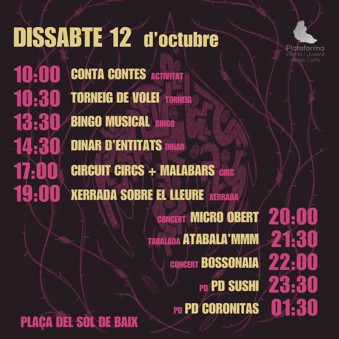 Plataforma Infantil i Juvenil de les Corts tweet media