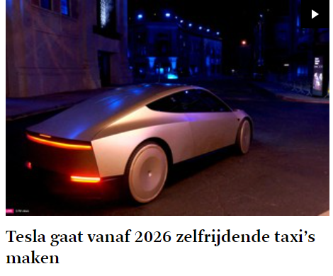 Wanneer ze zullen rijden is nog niet duidelijk.