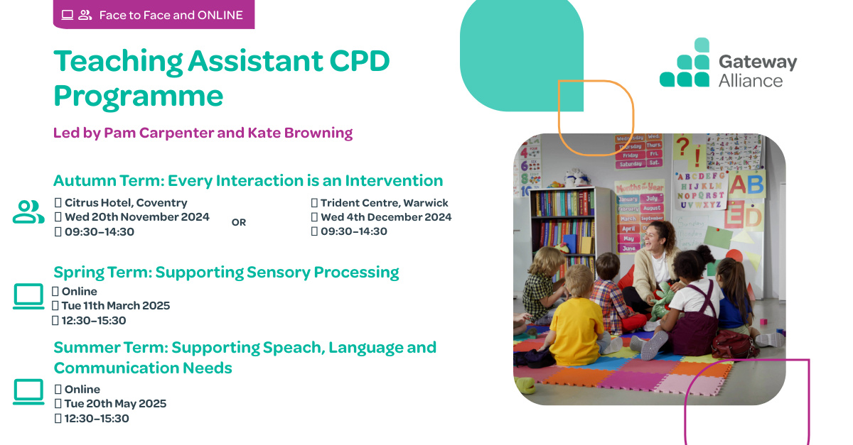 Calling all educators! Are your Teaching Assistants ready to revolutionise the classroom? 

With more children presenting complex SEND needs, it's crucial to equip your Teaching Assistants with cutting-edge skills and strategies. Book here: eu1.hubs.ly/H0c-f1V0