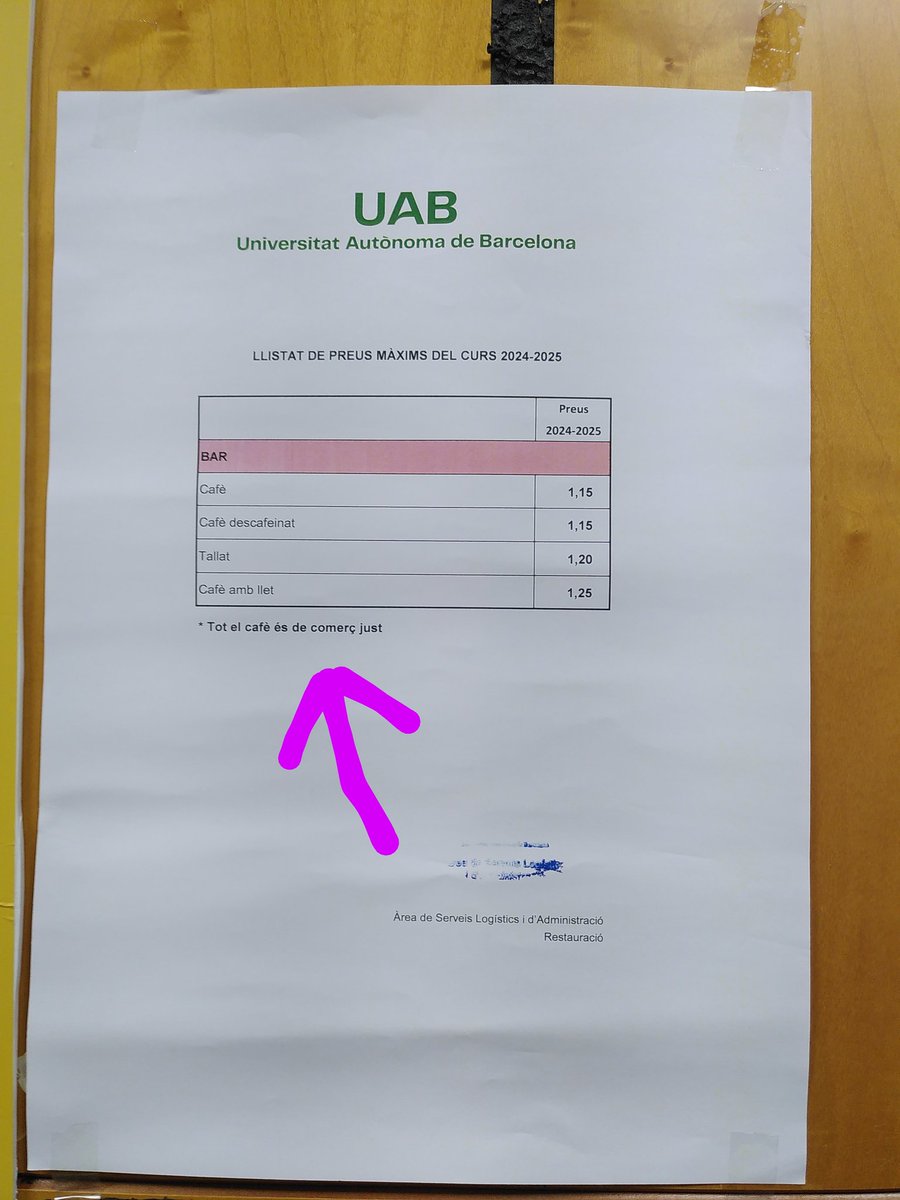 Sandra Saura Mas (@sandrasauramas) on Twitter photo Sabíeu que a la <a href="/UABBarcelona/">Universitat Autònoma de Barcelona</a> es obligatori, per contracte, que als bars de la universitat s'hi serveixi cafè de comerç just? Tot l'agraïment a l'estudiantat que fa anys va aconseguir que la UAB tingués aquest criteri de contractació Sabíeu que a la <a href="/UABBarcelona/">Universitat Autònoma de Barcelona</a> es obligatori, per contracte, que als bars de la universitat s'hi serveixi cafè de comerç just? Tot l'agraïment a l'estudiantat que fa anys va aconseguir que la UAB tingués aquest criteri de contractació