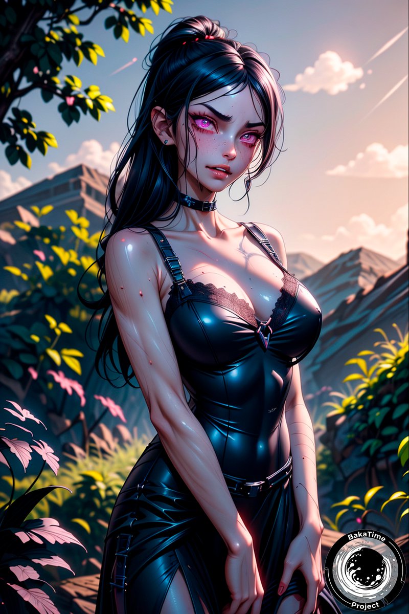 bakatimeproject's tweet photo. Do you like the sweet and playful vibe more or the darker and more mysterious one? #AnimeArt #NeonVibes #CyberPunkAesthetic #FuturisticArt #CreativeOctober #DigitalArt #AnimeGirls #FuturisticArt #NeonLights #SpookySeason #PopCulture #VisualArt #ArtLovers https://t.co/TYUNU78Qwq