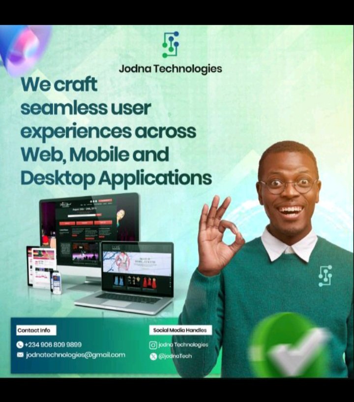 Odey7Jude's tweet image. I&apos;m pleased to announce that I&apos;ve joined Jodna Tech as a Backend Intern. I look forward to working with the team to develop scalable and efficient solutions. @JodnaTech  #BackendIntern #JodnaTechnologies