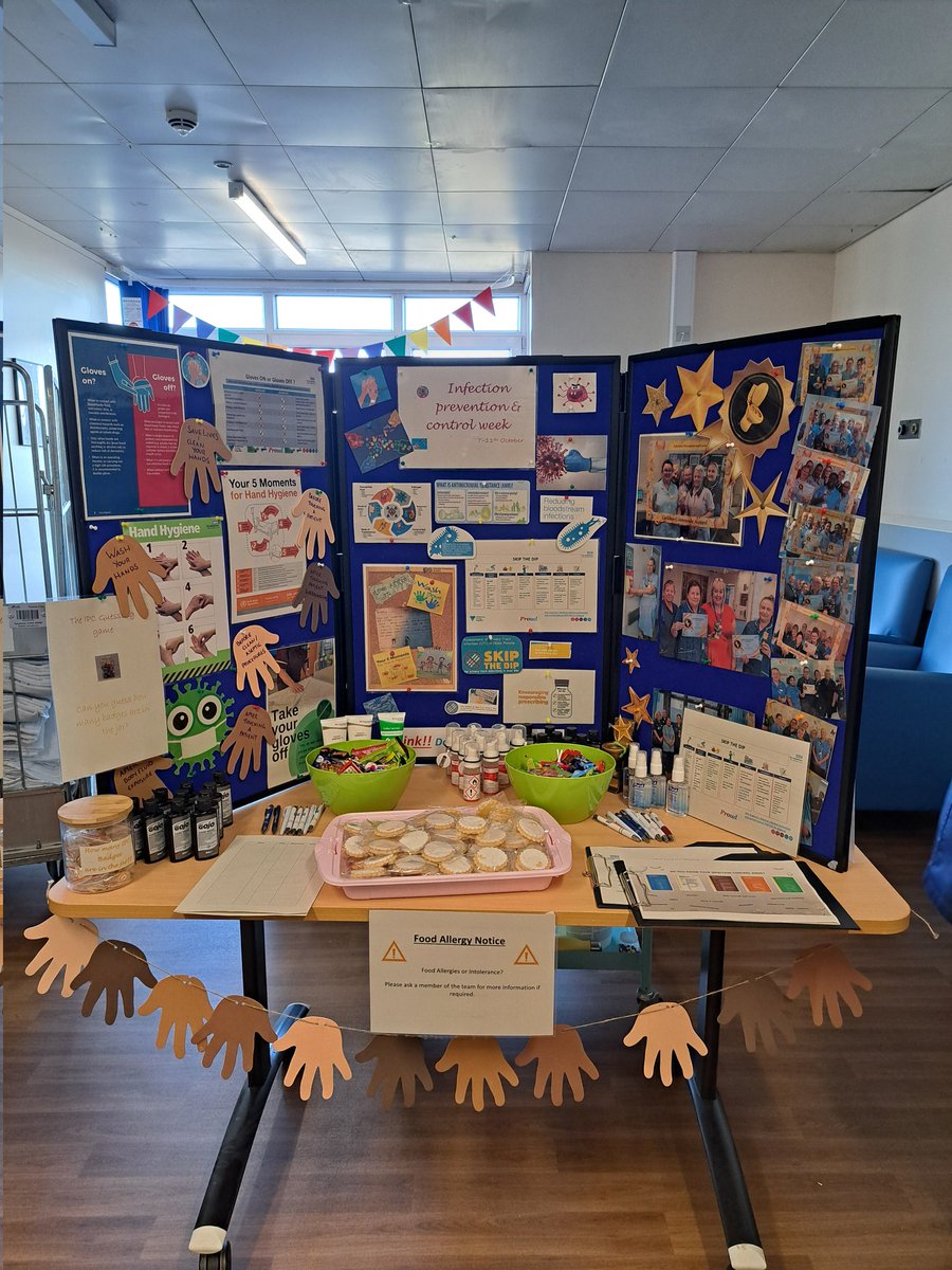 IPC WEEK today in medicine 💊 on ward A2.
Come and see us for competitions, quizzes, hand hygiene, lots of information, and our famous Golden Commode biscuits 😁 
<a href="/MedicineTRFT/">Division of Medicine, TRFT</a> <a href="/GailSmi95541494/">Gail Smith</a> @CindyStorer73 <a href="/jen301hilton/">Jen Hilton</a> <a href="/len13285/">Laura Thompson</a>