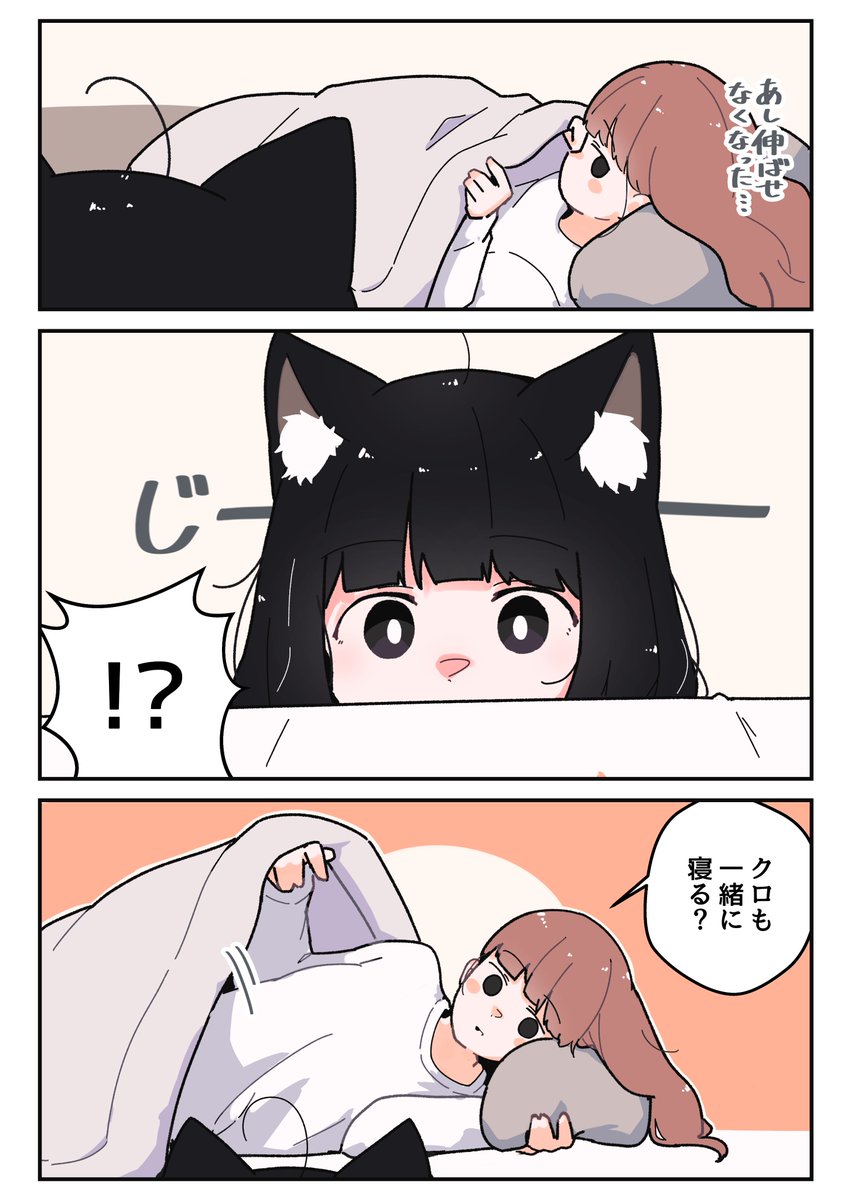 黒猫たちと一緒に寝る話(2/3)
#漫画が読めるハッシュタグ 