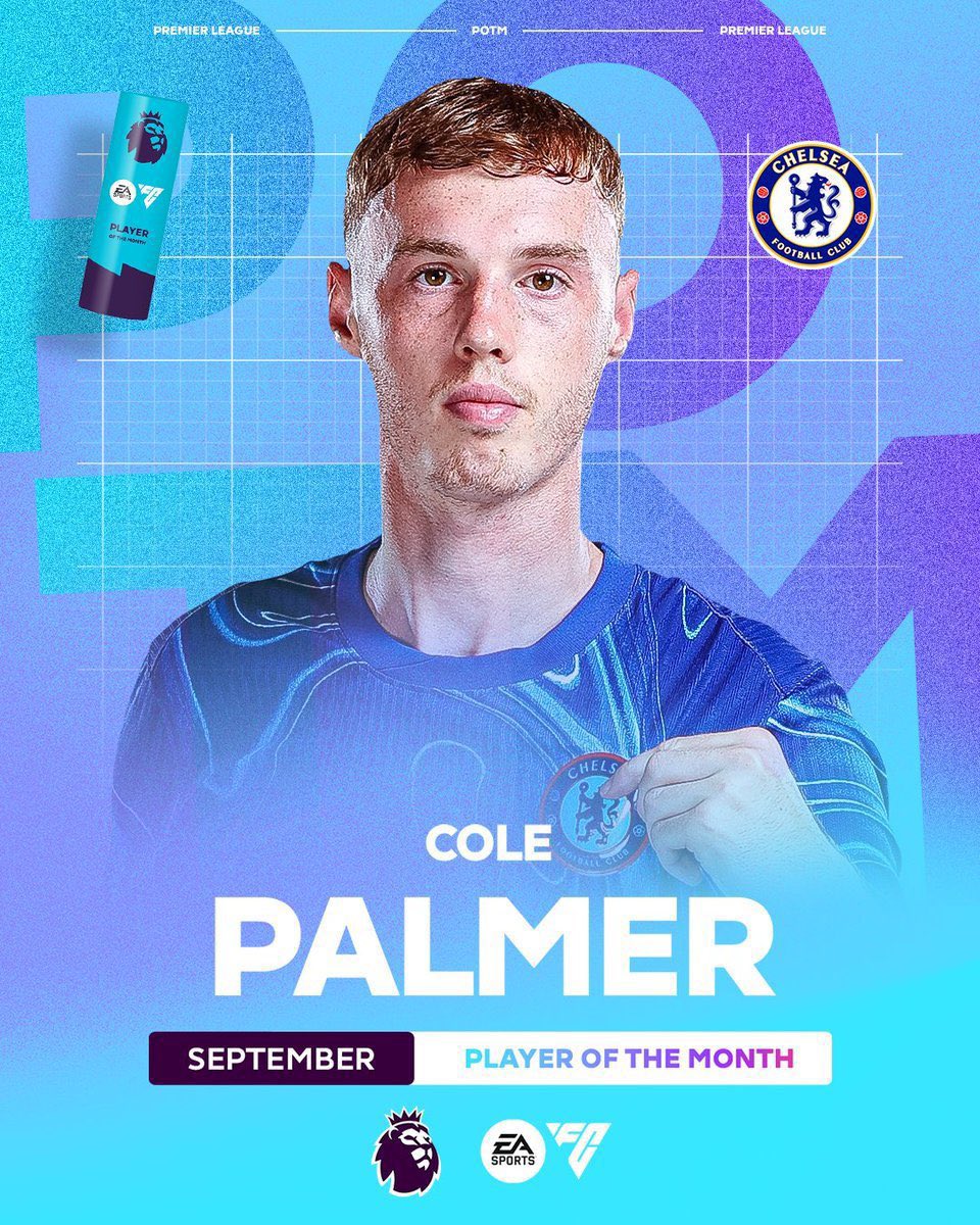 EA sports player of the month for September, Ice Cole Palmer!!🥶🥶