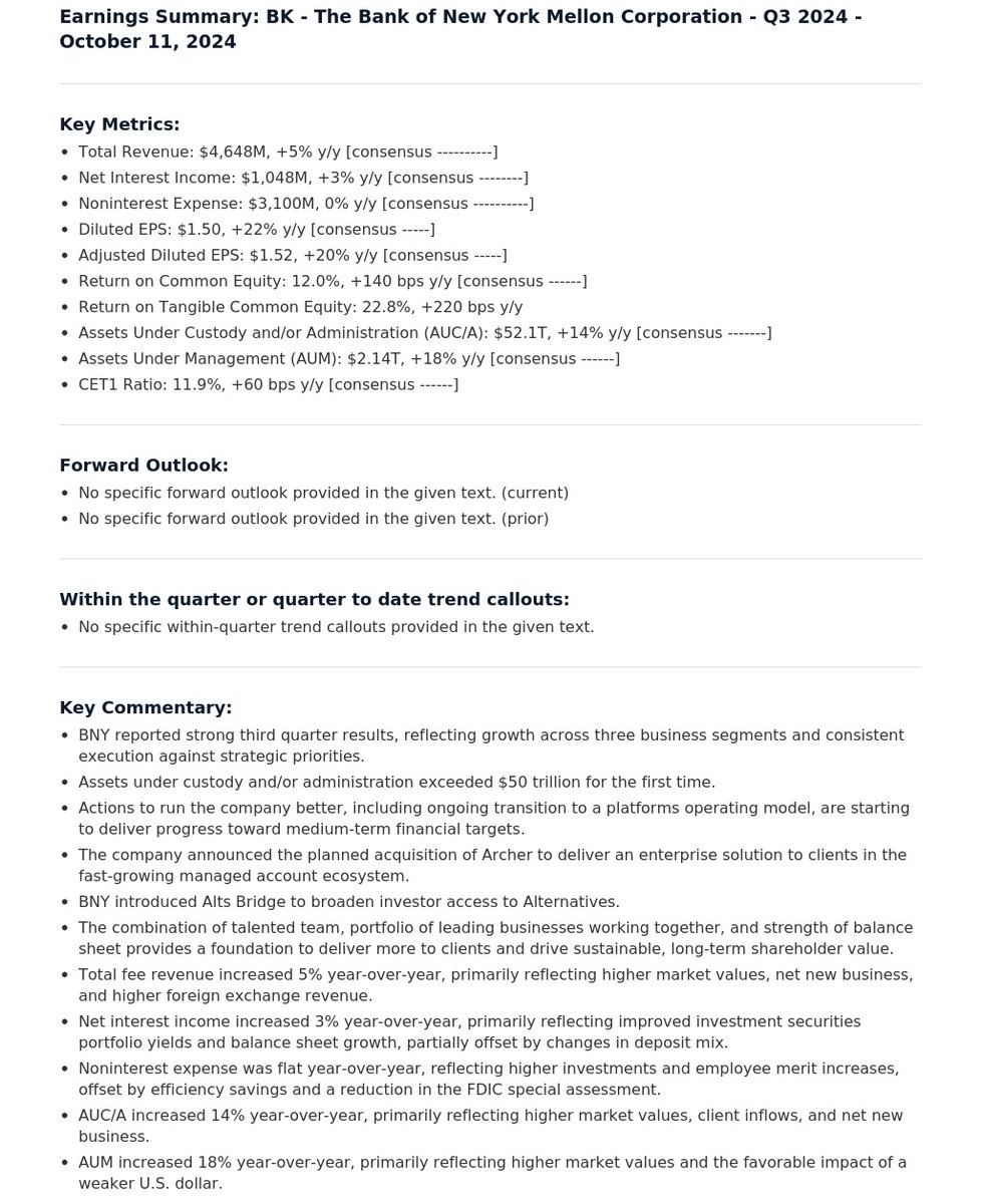 $BK 3Q24 QUARTER BEAT, Quick Take, by Quilt