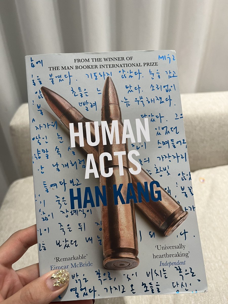 Thrilled at the news of #HanKang receiving the #NobelPrize in literature. Her work exploring some of the most painful chapters in Korea’s history have had a profound impact on readers around the world, myself included. One of my favorite Han Kang novels: