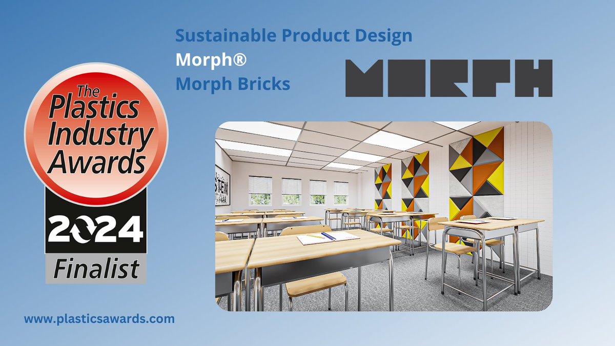 Congratulations to Morph who are Finalists in the Sustainable Product Design award at the Plastics Industry Awards 2024 loom.ly/XwLNqKY #PIA2024