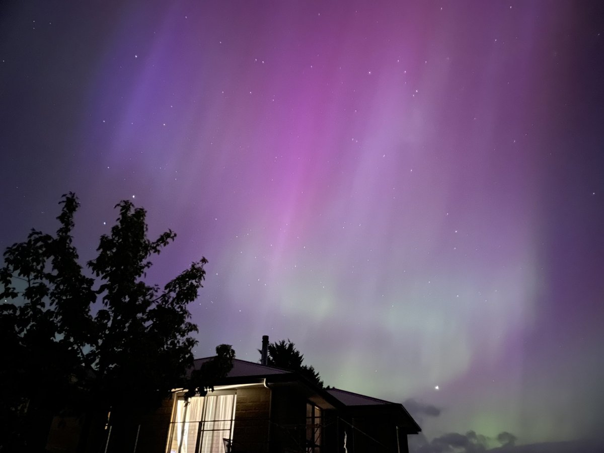 Incredible aurora over my parents’ place in southern Tasmania. Lucky to be here on a quick visit.