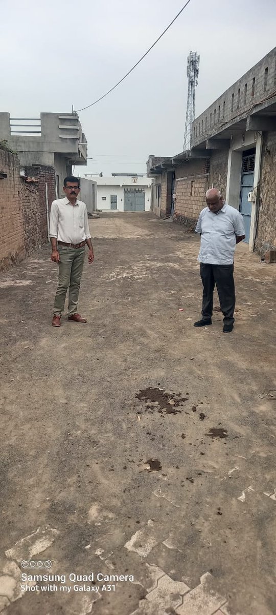 ઢાંકણીયા ગામે 15માં નાણાપંચ નું કામ તથા અમૃત સરોવરમાં બાવળ કટીંગનું કામ ચાલુ કરવાનું હોય જેના આયોજન અંગે મુલાકાત